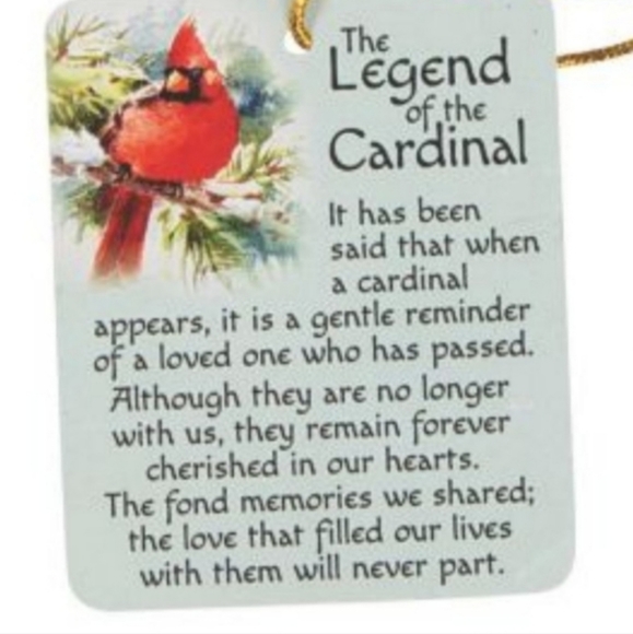 Red Birds on a Holiday Wreath Cardinal Ornament Vintage Style Wall Deco - Picture 8 of 9